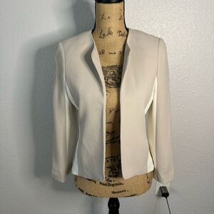 Aritzia Wilfred Blazer Exquis Minimalist Office Beige Cream Japanese Fabric sz 6